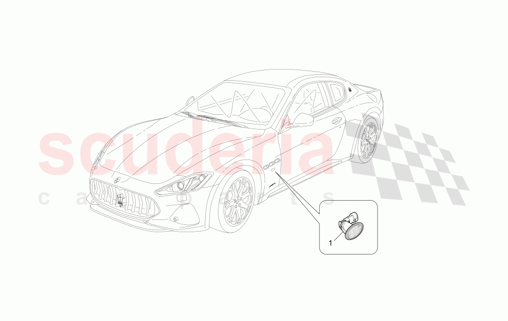 SIDE LIGHT CLUSTERS of Maserati Maserati GranTurismo (2017+) Sport Auto