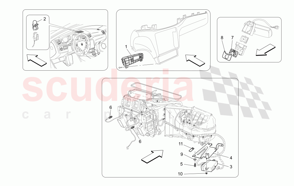 A/C UNIT: ELECTRONIC CONTROL of Maserati Maserati GranCabrio (2016+) MC