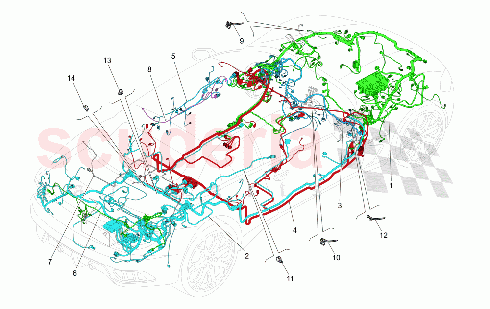 MAIN WIRING of Maserati Maserati GranCabrio (2016+) MC