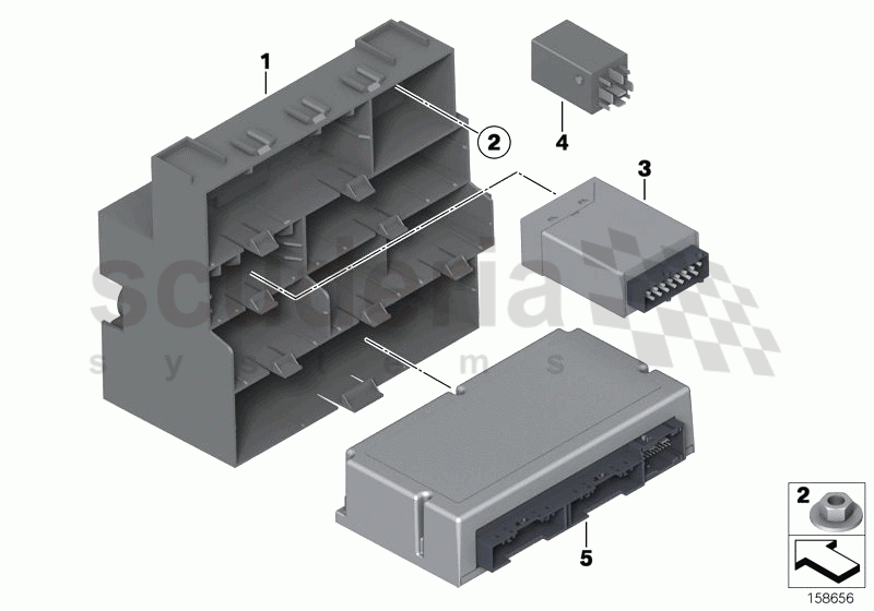 Control unit box of Rolls Royce Rolls Royce Phantom Drophead Coupe