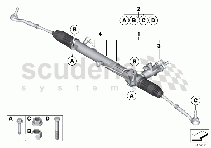 Hydro steering box of Rolls Royce Rolls Royce Phantom Extended Wheelbase