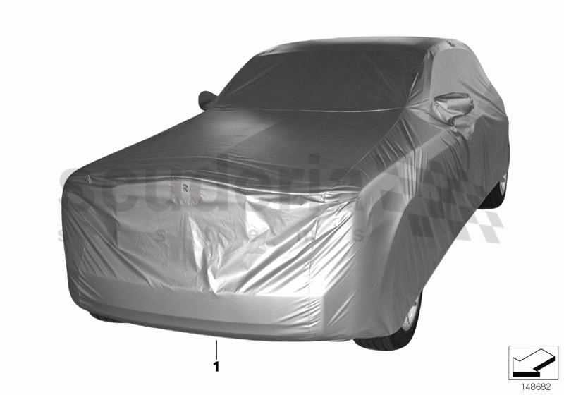 Car cover, exterior of Rolls Royce Rolls Royce Phantom Extended Wheelbase