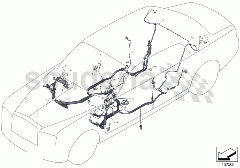 Main wiring harness of Rolls Royce Rolls Royce Phantom Drophead Coupe