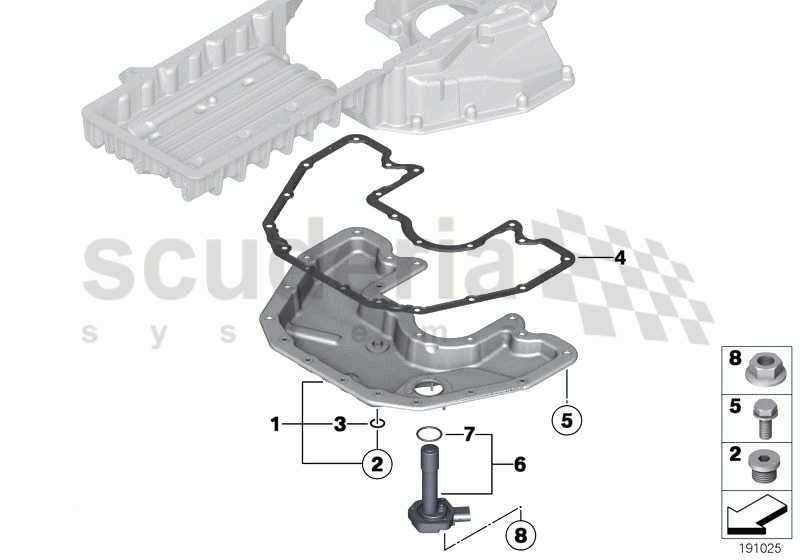 Oil pan bottom part, oil level indicator of Rolls Royce Rolls Royce Phantom Drophead Coupe