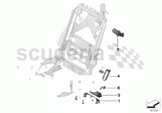 Seat, front, actuations electr. of Rolls Royce Rolls Royce Phantom Coupe