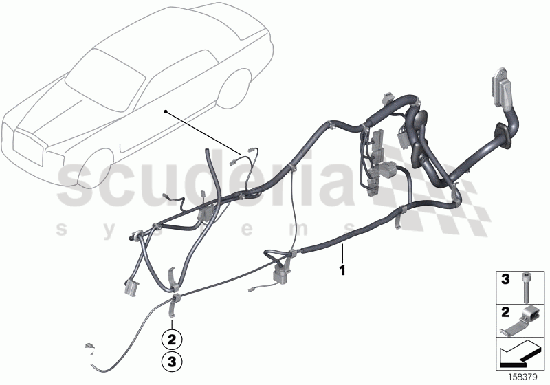 Door cable harness of Rolls Royce Rolls Royce Phantom Drophead Coupe