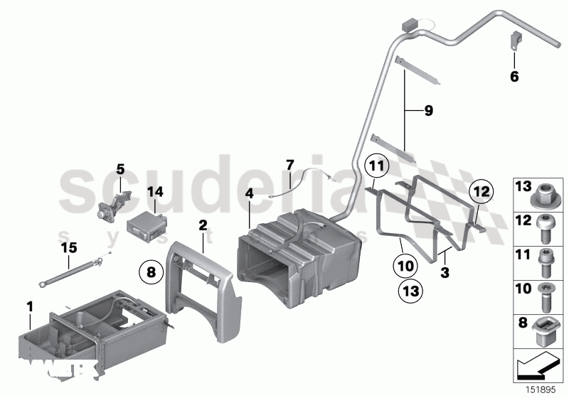 Fridge, bench seat, rear of Rolls Royce Rolls Royce Phantom Extended Wheelbase