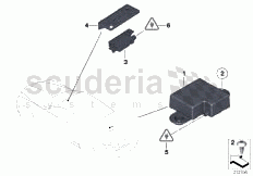 Single parts, telephone aerial of Rolls Royce Rolls Royce Ghost Series I (2009-2014)