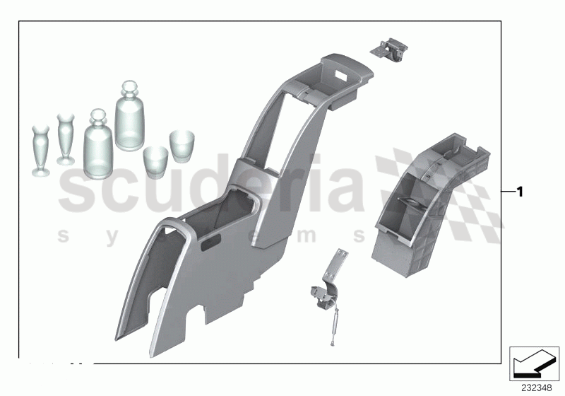 Retrofit, glass cabinet of Rolls Royce Rolls Royce Phantom Extended Wheelbase