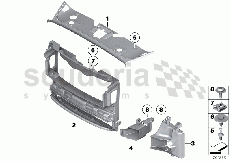 Air duct of Rolls Royce Rolls Royce Ghost Series I (2009-2014)