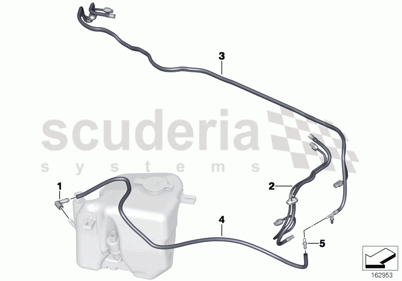 Hose lines, windscreen washer system of Rolls Royce Rolls Royce Phantom Drophead Coupe