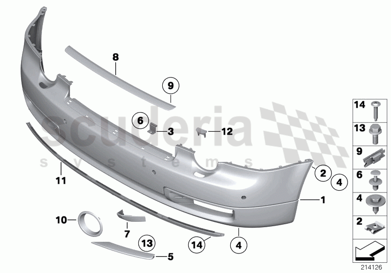 Trim panel, bumper, front of Rolls Royce Rolls Royce Phantom Extended Wheelbase