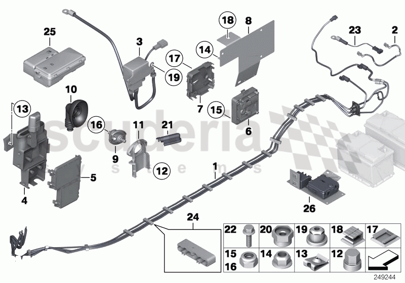 BATTERY CABLE of Rolls Royce Rolls Royce Phantom Drophead Coupe