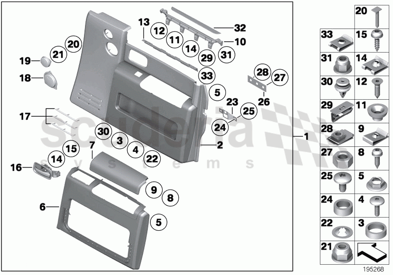 Door trim panel, front / from 01/2009 of Rolls Royce Rolls Royce Phantom Extended Wheelbase