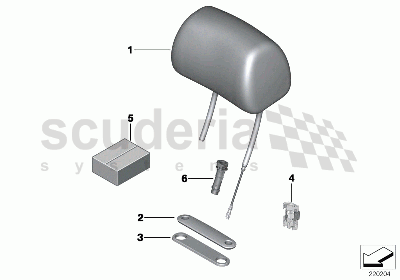 Headrest, front of Rolls Royce Rolls Royce Ghost Series I (2009-2014)