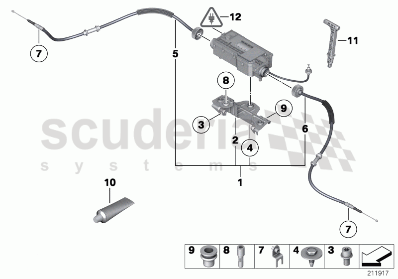 Parking brake/actuator of Rolls Royce Rolls Royce Ghost Series I (2009-2014)