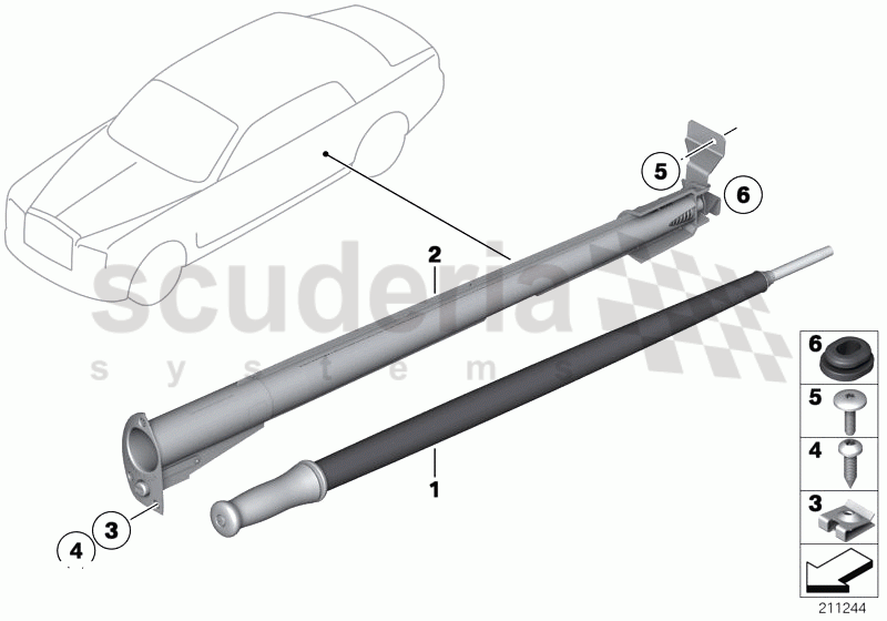 Umbrella bag of Rolls Royce Rolls Royce Phantom Extended Wheelbase