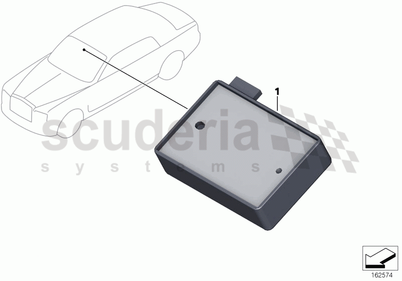 Rain sensor, single components of Rolls Royce Rolls Royce Phantom Drophead Coupe