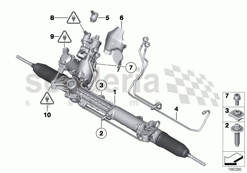 Hydro steering box of Rolls Royce Rolls Royce Ghost Series I (2009-2014)