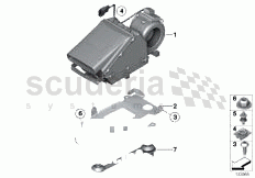 Blower, rear air conditioning of Rolls Royce Rolls Royce Phantom