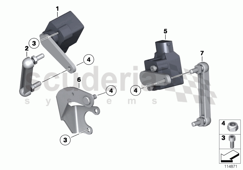 Level sensor of Rolls Royce Rolls Royce Phantom Drophead Coupe