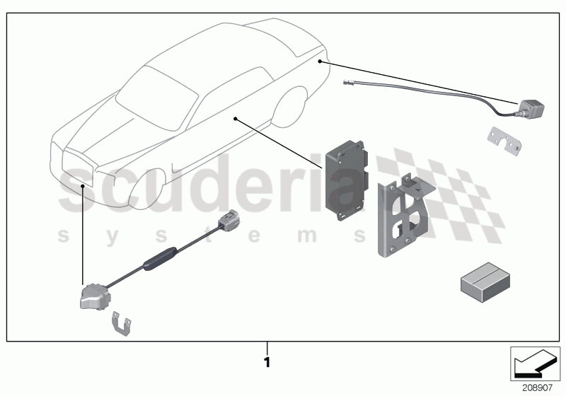 Retrofit front + rear camera system of Rolls Royce Rolls Royce Phantom Drophead Coupe