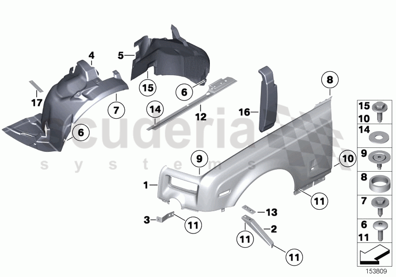 Side panel, front of Rolls Royce Rolls Royce Phantom