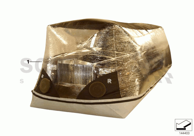 Car cover, air flow storage system of Rolls Royce Rolls Royce Phantom