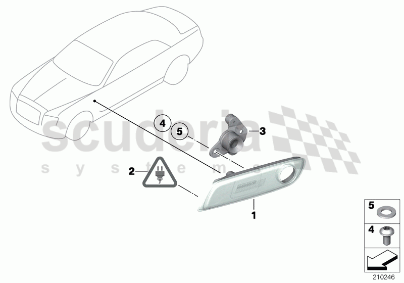 Side marker light of Rolls Royce Rolls Royce Ghost Series I (2009-2014)