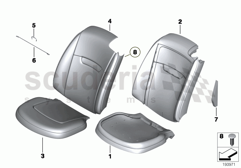 Front seat, cover / pad of Rolls Royce Rolls Royce Phantom Drophead Coupe