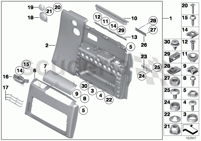 Door trim panel, front / up to 01/2009 of Rolls Royce Rolls Royce Phantom Extended Wheelbase