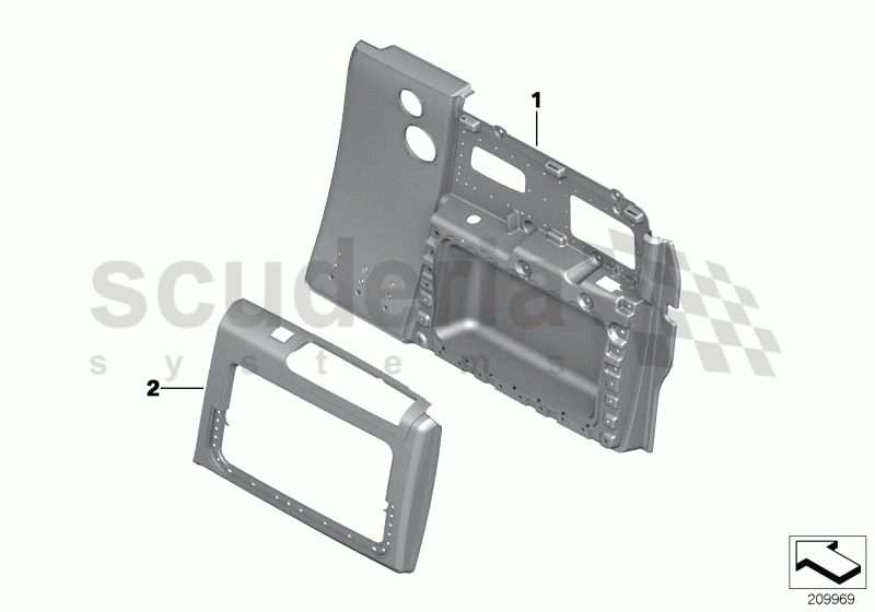 Front door trim panel, big pocket of Rolls Royce Rolls Royce Phantom