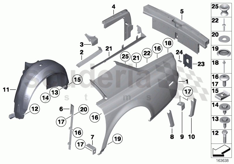 SIDE PANEL/TAIL TRIM of Rolls Royce Rolls Royce Phantom