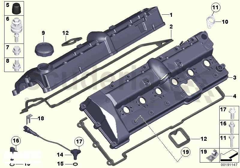 Cylinder head cover of Rolls Royce Rolls Royce Phantom