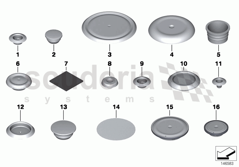 Sealing cap/plug of Rolls Royce Rolls Royce Phantom Drophead Coupe