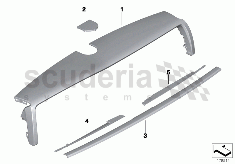 Instrument panel cover of Rolls Royce Rolls Royce Phantom Extended Wheelbase