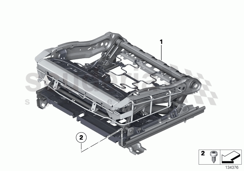 Seat, front, seat frame of Rolls Royce Rolls Royce Phantom