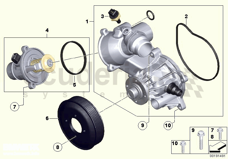 Waterpump - Thermostat of Rolls Royce Rolls Royce Phantom Extended Wheelbase