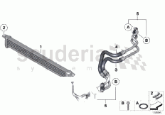 Engine oil cooler/oil cooler line of Rolls Royce Rolls Royce Phantom Drophead Coupe