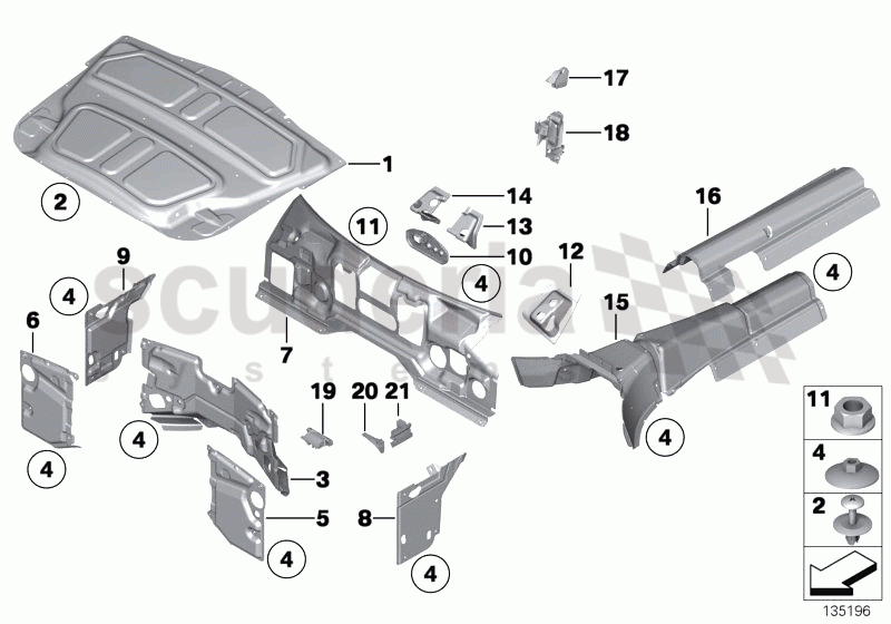 SOUND INSULATING FRONT of Rolls Royce Rolls Royce Phantom Extended Wheelbase