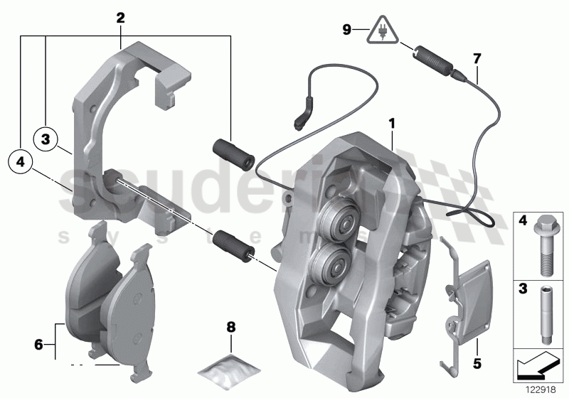 Front wheel brake-Brake pad sensor of Rolls Royce Rolls Royce Phantom Coupe