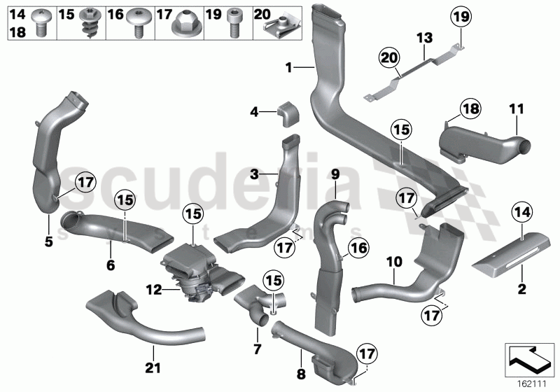 Air ducts under floor of Rolls Royce Rolls Royce Phantom Drophead Coupe