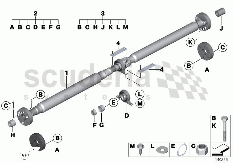 Drive Shaft of Rolls Royce Rolls Royce Phantom Drophead Coupe