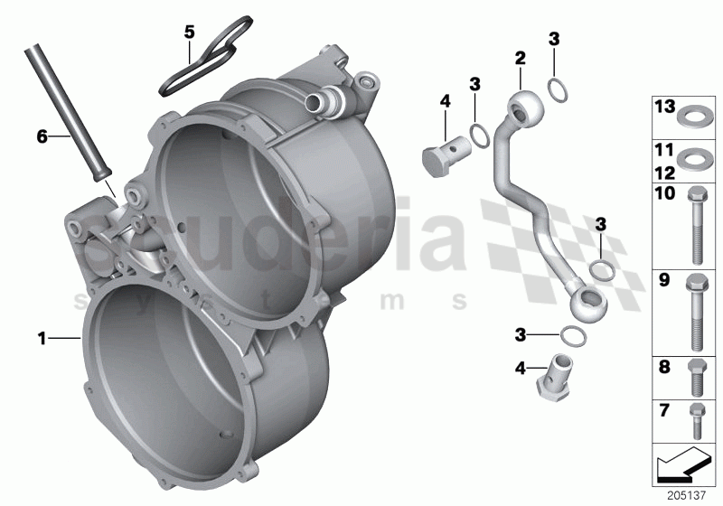 ALTERNATORMOUNTING PARTS of Rolls Royce Rolls Royce Phantom Drophead Coupe