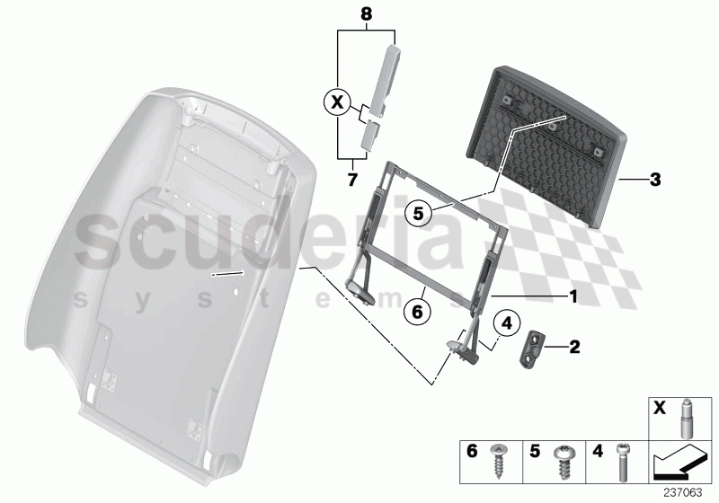 Seat, front, rear panel II of Rolls Royce Rolls Royce Phantom Extended Wheelbase