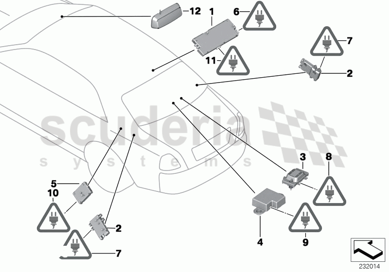 SINGLE PARTS F ANTENNA-DIVERSITY of Rolls Royce Rolls Royce Ghost Series I (2009-2014)