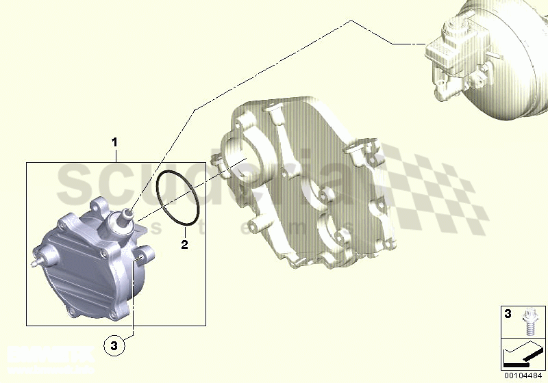 VACUUM PUMP WITH TUBES of Rolls Royce Rolls Royce Phantom Drophead Coupe