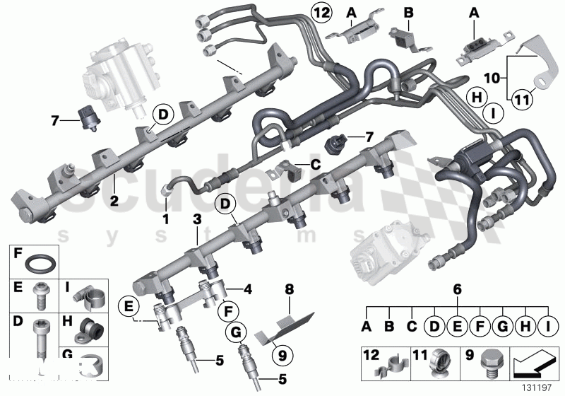 Fuel injection system - fuel line of Rolls Royce Rolls Royce Phantom Extended Wheelbase