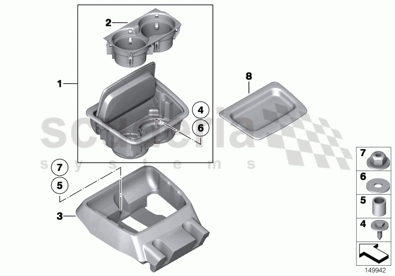 Drink holder of Rolls Royce Rolls Royce Phantom Extended Wheelbase