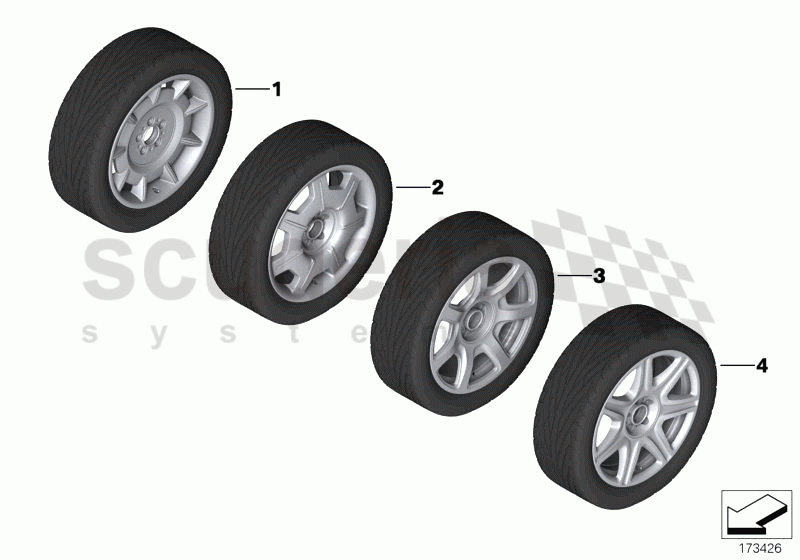 Wheel and Tyre Combinations of Rolls Royce Rolls Royce Phantom Coupe